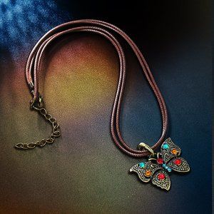 Vintage Buttery Necklaces Jewelry For Women